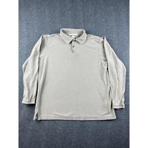Perry Ellis Long Sleeve Polo Shirt Size Small